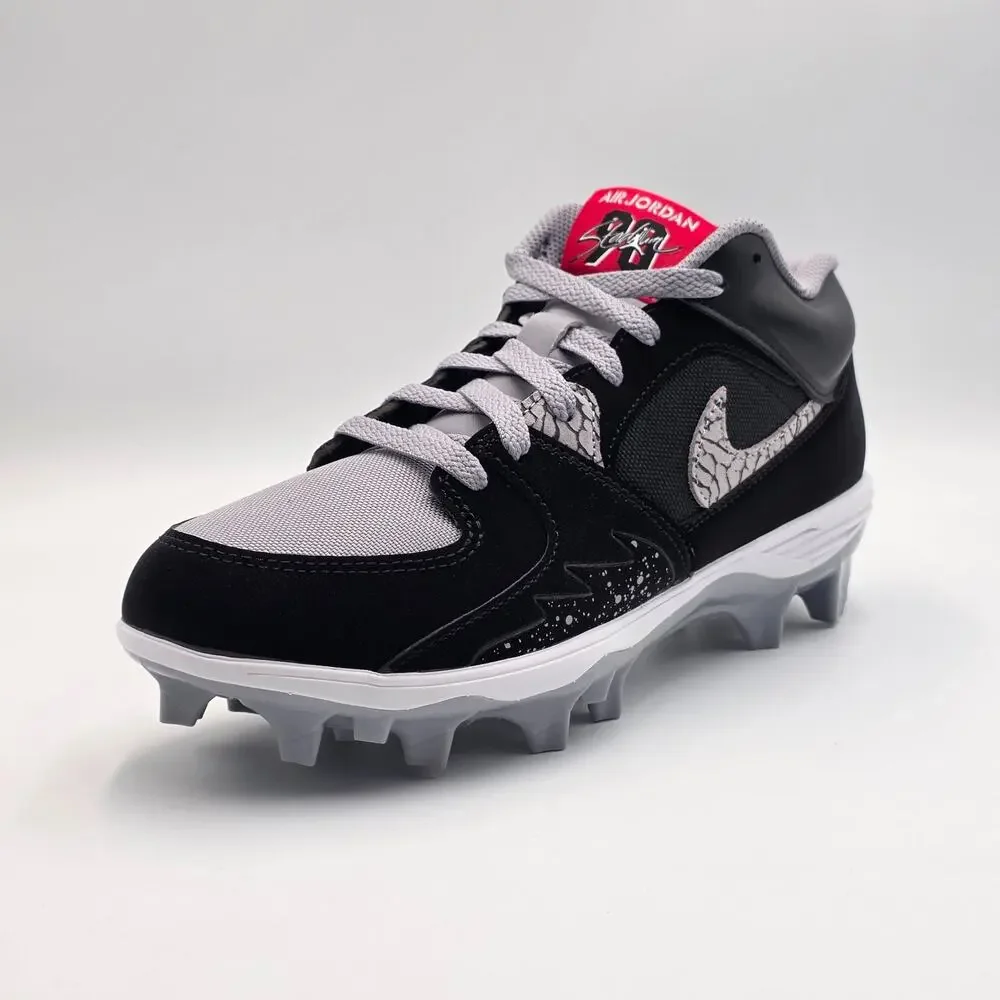 Jordan Stadium 90 Low TD Men's Sz 7.5 Football Cleats HQ0210-060 Black Cement